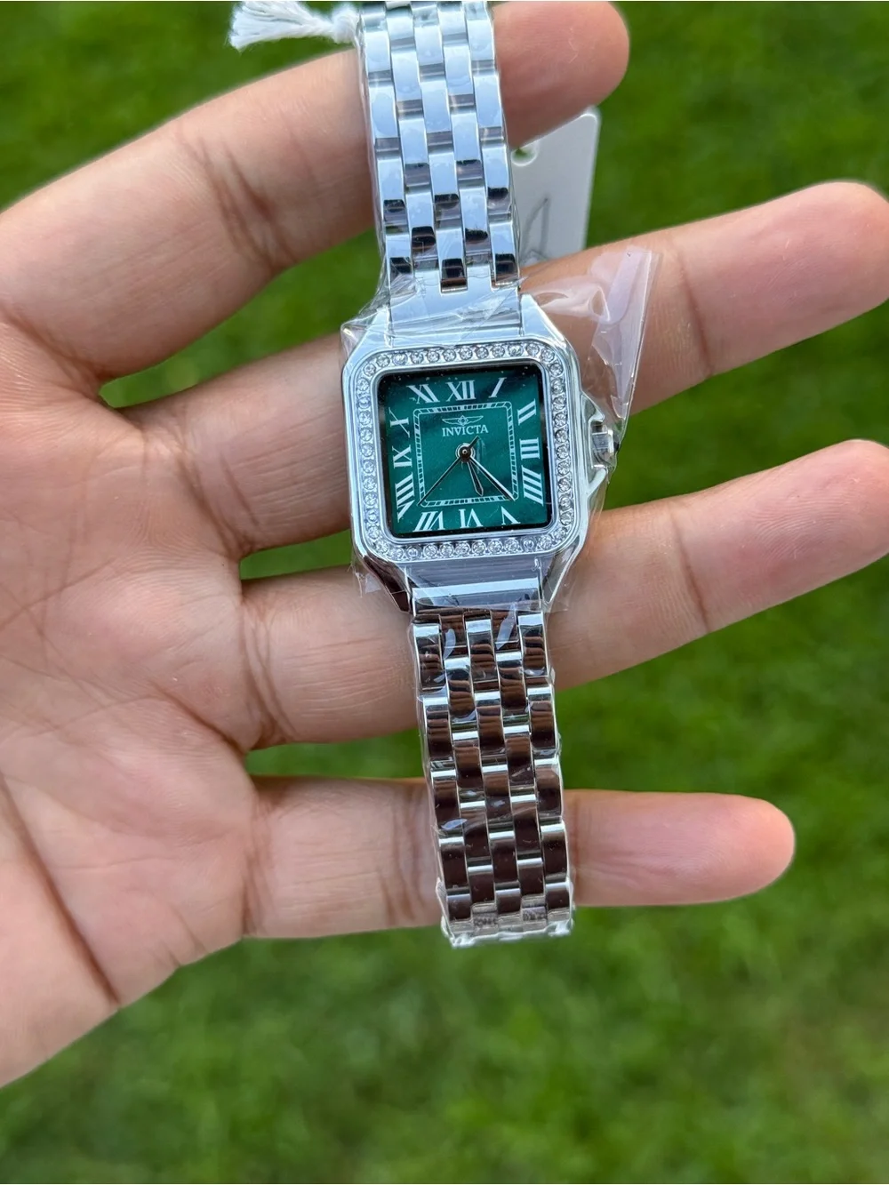 Invicta Celestial green dial with diamond bezel Womens Watch